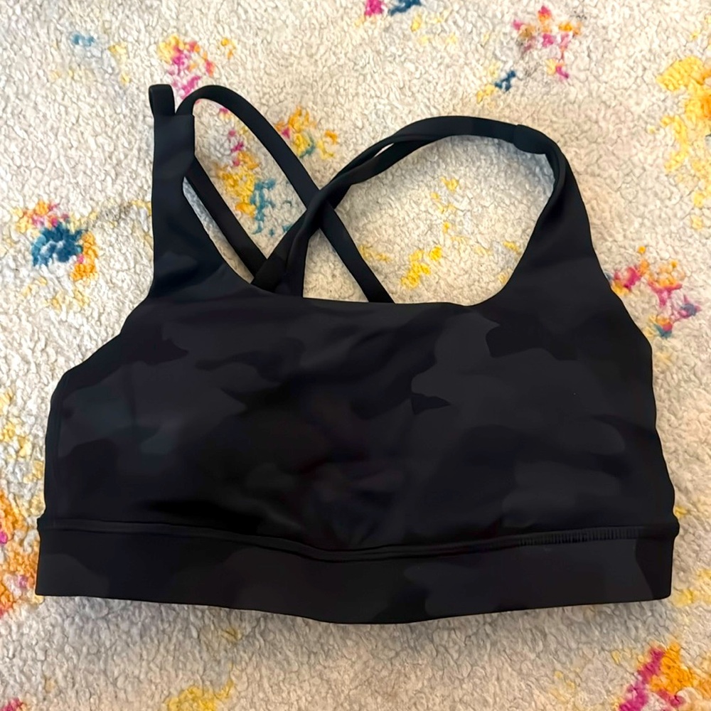Lululemon energy bra black camo